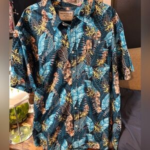 Free planet beautiful feather design Hawaiian shirts